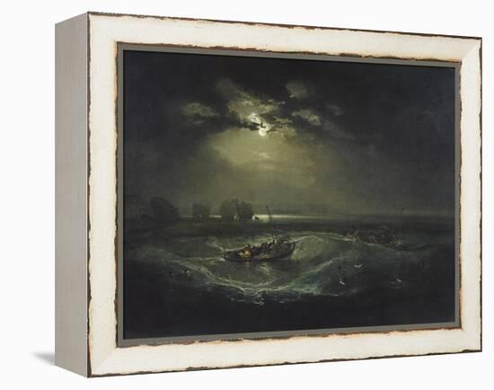 Fishermen at Sea-J. M. W. Turner-Framed Premier Image Canvas