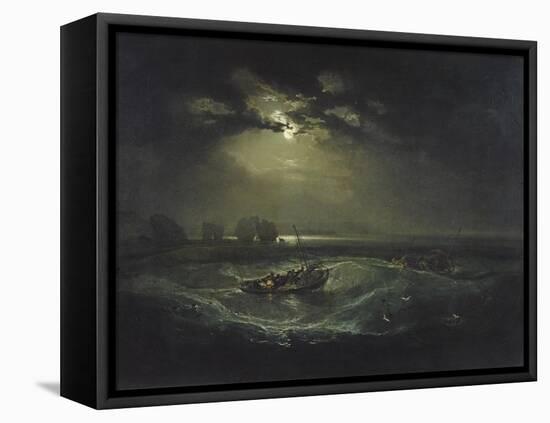 Fishermen at Sea-J. M. W. Turner-Framed Premier Image Canvas