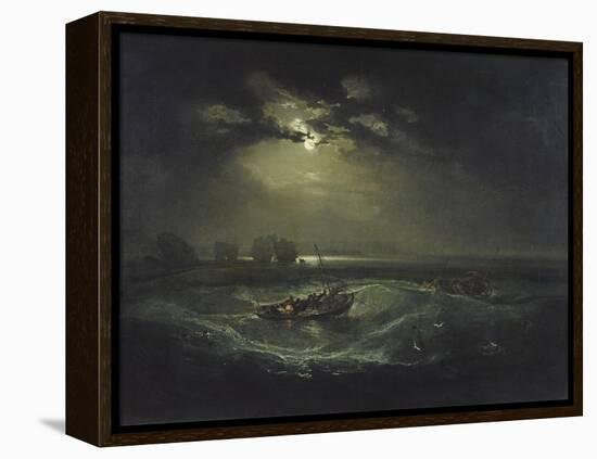 Fishermen at Sea-J. M. W. Turner-Framed Premier Image Canvas