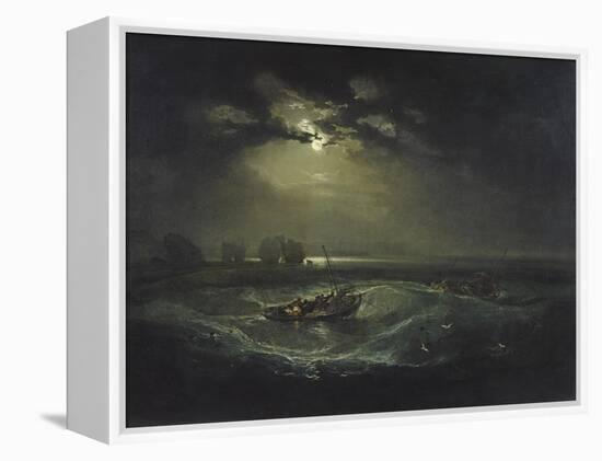 Fishermen at Sea-J. M. W. Turner-Framed Premier Image Canvas