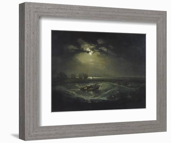 Fishermen at Sea-J. M. W. Turner-Framed Giclee Print