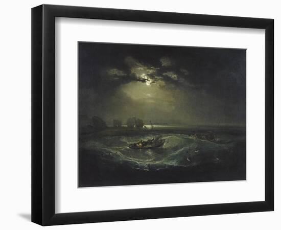 Fishermen at Sea-J. M. W. Turner-Framed Giclee Print