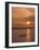 Fishermen at Sunset on the Amazon River, Brazil, South America-Nico Tondini-Framed Photographic Print