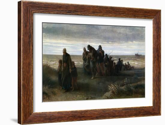 Fishermen Carrying a Drowned Man, C1861-Jozef Israels-Framed Giclee Print