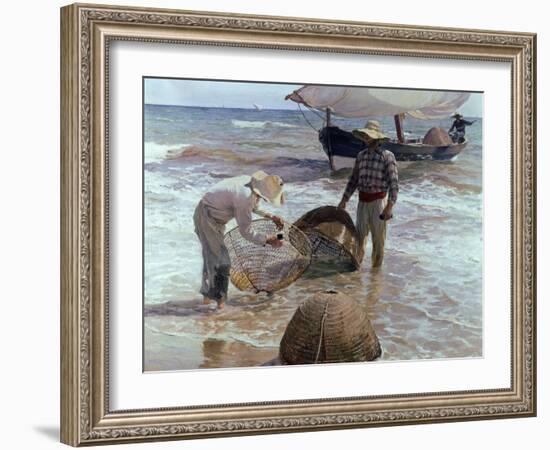 Fishermen From Valencia, 1895, Spanish School-Joaquín Sorolla y Bastida-Framed Giclee Print