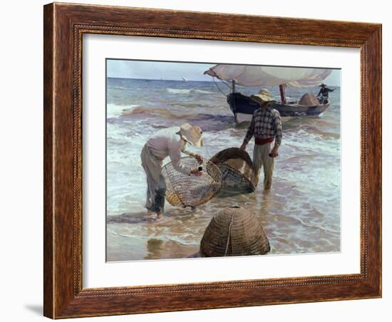 Fishermen From Valencia, 1895, Spanish School-Joaquín Sorolla y Bastida-Framed Giclee Print