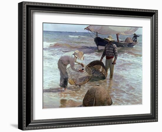 Fishermen From Valencia, 1895, Spanish School-Joaquín Sorolla y Bastida-Framed Giclee Print