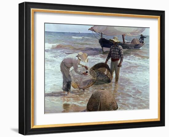 Fishermen From Valencia, 1895, Spanish School-Joaquín Sorolla y Bastida-Framed Giclee Print