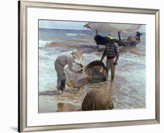 Fishermen From Valencia, 1895, Spanish School-Joaquín Sorolla y Bastida-Framed Giclee Print