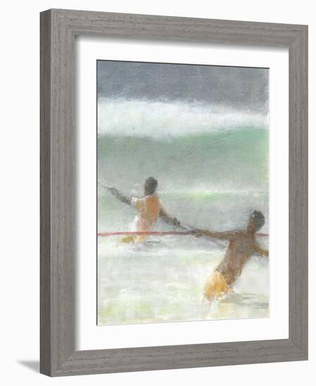 Fishermen Hauling Nets, 2015-Lincoln Seligman-Framed Giclee Print