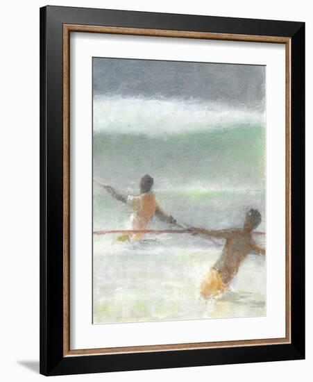 Fishermen Hauling Nets, 2015-Lincoln Seligman-Framed Giclee Print