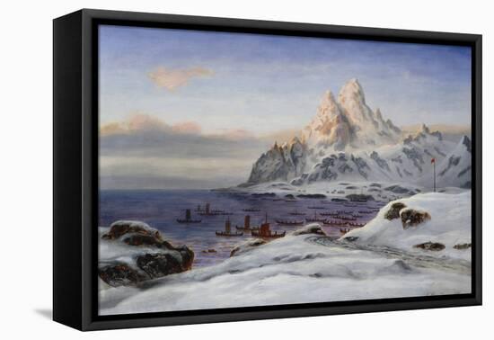 Fishermen in Lofoten, 1887-Harriet Backer-Framed Premier Image Canvas