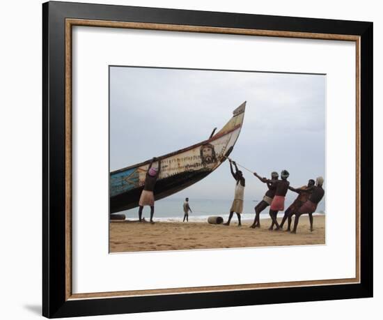 Fishermen, Kerala, India-Ivan Vdovin-Framed Photographic Print