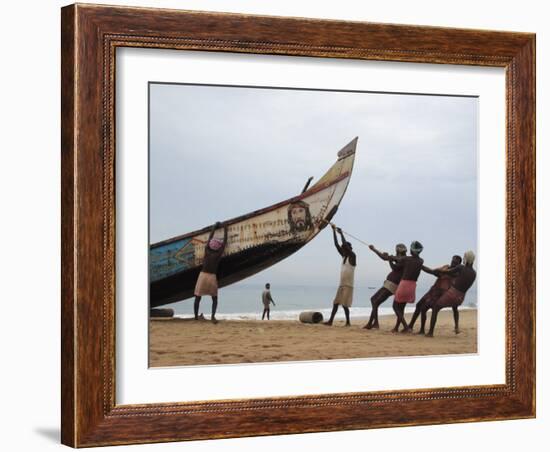 Fishermen, Kerala, India-Ivan Vdovin-Framed Photographic Print