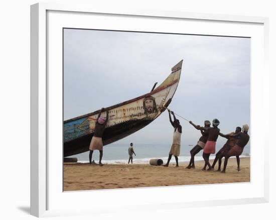 Fishermen, Kerala, India-Ivan Vdovin-Framed Photographic Print