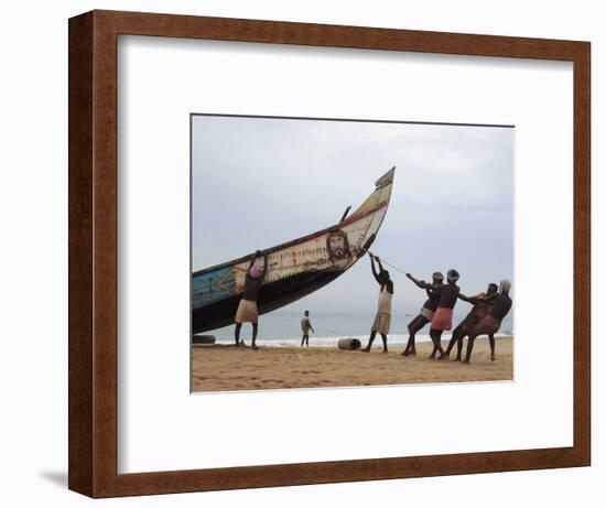 Fishermen, Kerala, India-Ivan Vdovin-Framed Photographic Print