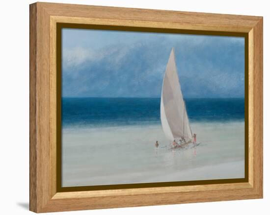 Fishermen, Kilifi, 2012-Lincoln Seligman-Framed Premier Image Canvas