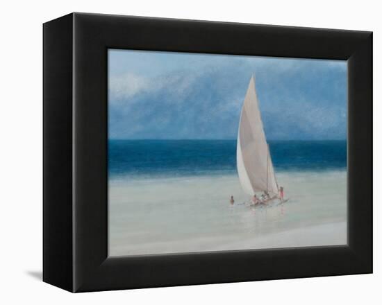 Fishermen, Kilifi, 2012-Lincoln Seligman-Framed Premier Image Canvas