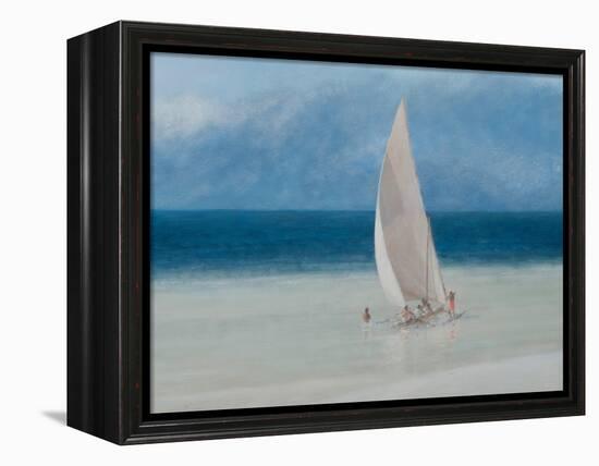 Fishermen, Kilifi, 2012-Lincoln Seligman-Framed Premier Image Canvas