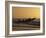 Fishermen Launch their Boat into the Atlantic Ocean at Sunset-Amar Grover-Framed Photographic Print