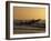 Fishermen Launch their Boat into the Atlantic Ocean at Sunset-Amar Grover-Framed Photographic Print