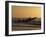 Fishermen Launch their Boat into the Atlantic Ocean at Sunset-Amar Grover-Framed Photographic Print