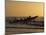 Fishermen Launch their Boat into the Atlantic Ocean at Sunset-Amar Grover-Mounted Photographic Print