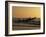 Fishermen Launch their Boat into the Atlantic Ocean at Sunset-Amar Grover-Framed Photographic Print