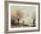 Fishermen Moored at a Bank-Jean-Baptiste-Camille Corot-Framed Giclee Print