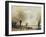 Fishermen Moored at a Bank-Jean-Baptiste-Camille Corot-Framed Giclee Print