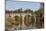 Fishermen next to Teston Bridge over the River Medway, originally built in 14th century, near Maids-Tim Winter-Mounted Photographic Print