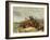 Fishermen on a Quay During a Storm-Henry Parker-Framed Giclee Print