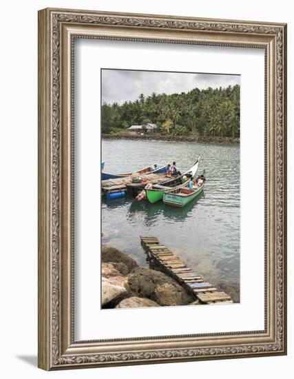 Fishermen on Pulau Weh Island, Aceh Province, Sumatra, Indonesia, Southeast Asia, Asia-Matthew Williams-Ellis-Framed Photographic Print