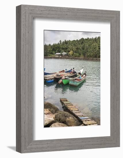 Fishermen on Pulau Weh Island, Aceh Province, Sumatra, Indonesia, Southeast Asia, Asia-Matthew Williams-Ellis-Framed Photographic Print