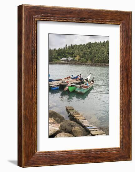 Fishermen on Pulau Weh Island, Aceh Province, Sumatra, Indonesia, Southeast Asia, Asia-Matthew Williams-Ellis-Framed Photographic Print