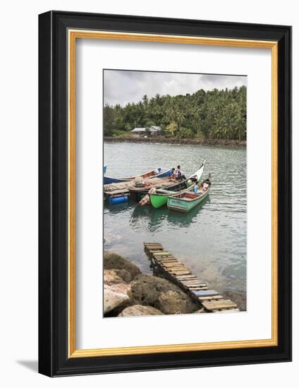 Fishermen on Pulau Weh Island, Aceh Province, Sumatra, Indonesia, Southeast Asia, Asia-Matthew Williams-Ellis-Framed Photographic Print