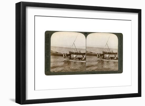 Fishermen on the Sea of Galilee, Palestine, 1900-Underwood & Underwood-Framed Giclee Print