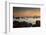 Fishermen's Boats Float Off the Coast of Praia Da Picinguaba, Ubatuba, Brazil-Alex Saberi-Framed Photographic Print