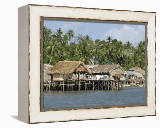 Fishermen's Stilt Houses, Pilar, Bicol, Southern Luzon, Philippines, Southeast Asia, Asia-null-Framed Premier Image Canvas