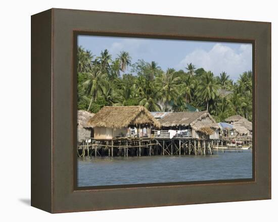 Fishermen's Stilt Houses, Pilar, Bicol, Southern Luzon, Philippines, Southeast Asia, Asia-null-Framed Premier Image Canvas