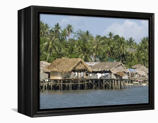 Fishermen's Stilt Houses, Pilar, Bicol, Southern Luzon, Philippines, Southeast Asia, Asia-null-Framed Premier Image Canvas