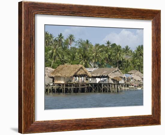 Fishermen's Stilt Houses, Pilar, Bicol, Southern Luzon, Philippines, Southeast Asia, Asia-null-Framed Photographic Print