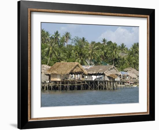 Fishermen's Stilt Houses, Pilar, Bicol, Southern Luzon, Philippines, Southeast Asia, Asia-null-Framed Photographic Print