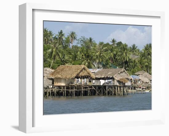 Fishermen's Stilt Houses, Pilar, Bicol, Southern Luzon, Philippines, Southeast Asia, Asia-null-Framed Photographic Print