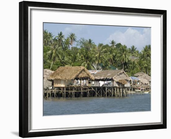 Fishermen's Stilt Houses, Pilar, Bicol, Southern Luzon, Philippines, Southeast Asia, Asia-null-Framed Photographic Print