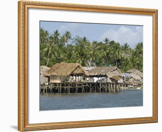 Fishermen's Stilt Houses, Pilar, Bicol, Southern Luzon, Philippines, Southeast Asia, Asia-null-Framed Photographic Print