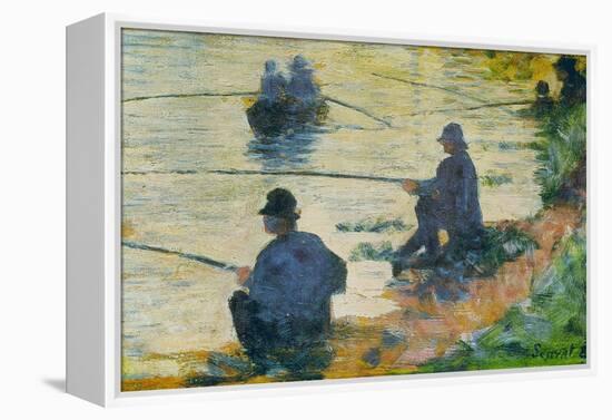 Fishermen-Georges Seurat-Framed Stretched Canvas