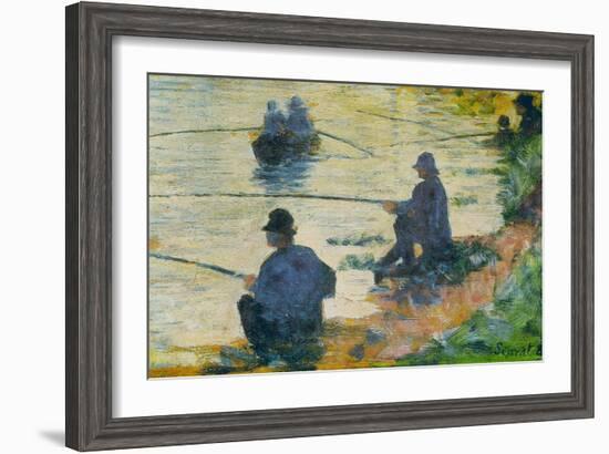 Fishermen-Georges Seurat-Framed Art Print