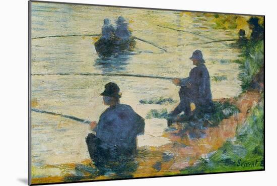 Fishermen-Georges Seurat-Mounted Art Print