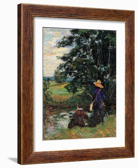 Fishermen-Jean-Baptiste-Armand Guillaumin-Framed Art Print